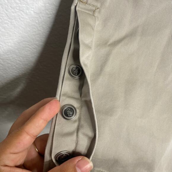 Mossimo Womens Pants Size 3 Khaki Capri Vintage Belted Y2K Casual Everyday Wear - Picture 11 of 13